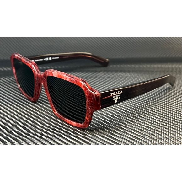 Prada Polarized Milano Men's Red Sunglasses - Picture 1 of 5